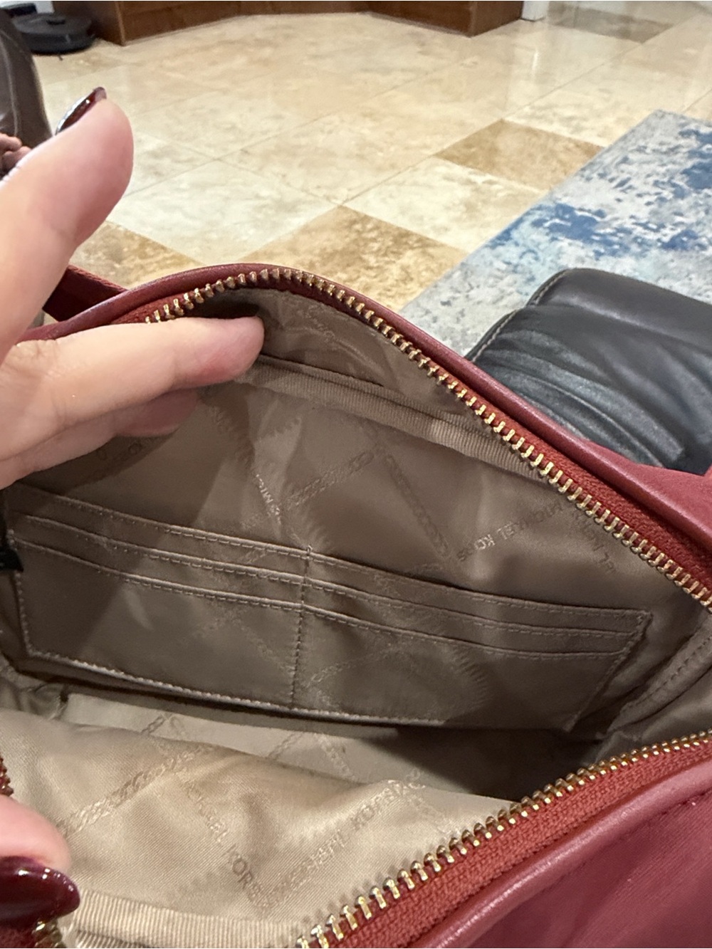 Michael Kors Rose Pink Crossbody Bag with Front Pocket - Picture 2 of 3